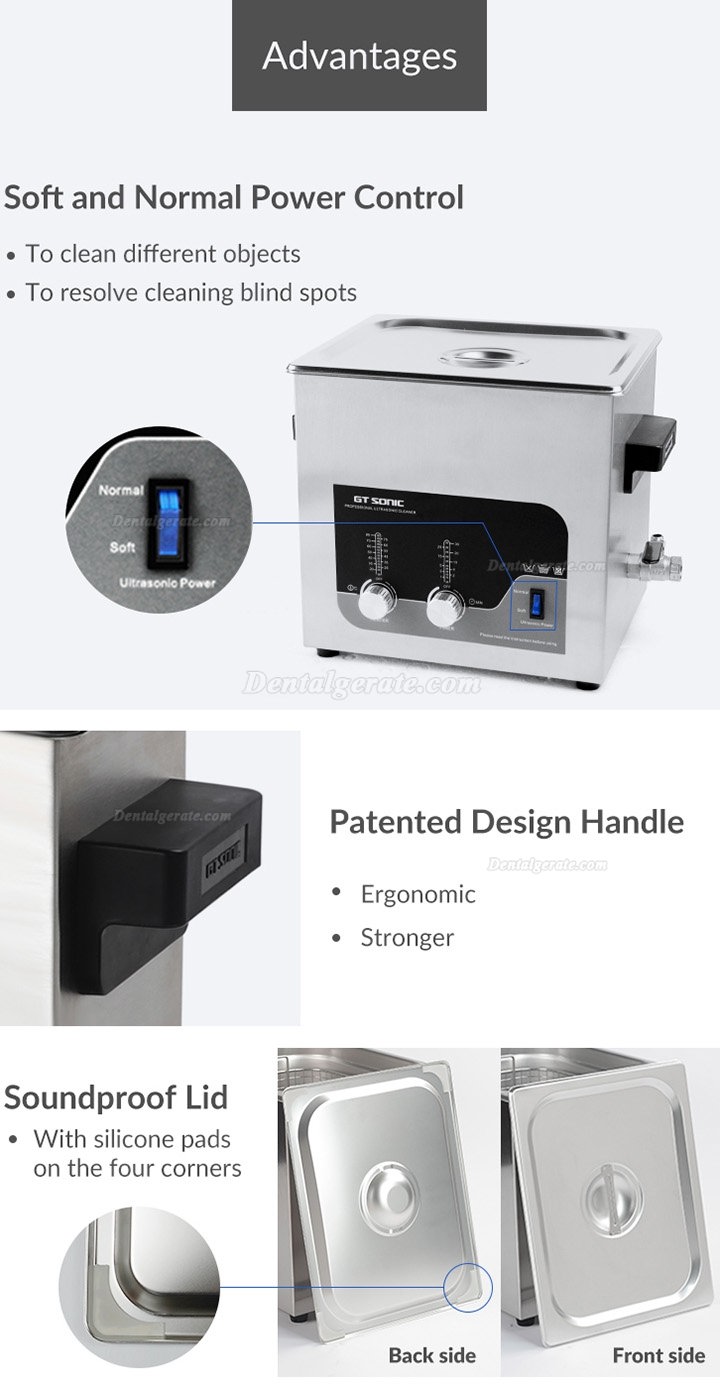 GT SONIC T-Series Digital ultraschallreiniger mit heizung 2-27L(liter) 100-500W